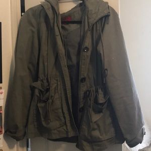 Olive Green Utility Jacket Size Large